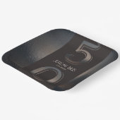 50th誕生日ブロンズスタイル紙プレート ペーパープレート (傾斜あり)