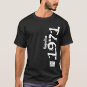 50th誕生日1971名前レジェンドヴィンテージ tシャツ (正面)