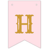 50th誕生日1972ピンク金ゴールド名シック バンティングフラッグ (第2の旗)