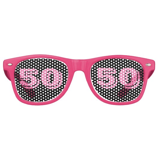 50TH誕生日50ノベルティサングラスシェード レトロサングラス (正面)