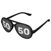 50TH誕生日50パーティーサングラスシェード アビエーターサングラス (アングル)