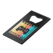 50th誕生日/記念日レベル50完了 クレジットカード栓抜き (正面アングル)