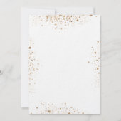 50th誕生日eucalyptus緑のグリッター贅沢 招待状 (裏面)