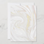 50th金ゴールド記念日バラ金ゴールドマーブルグリーンリー 招待状 (裏面)