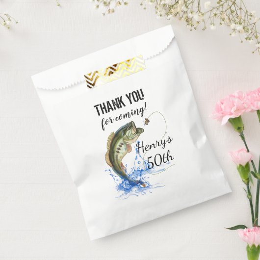 50th魚釣り誕生日ありがとう フェイバーバッグ (封をした状態)