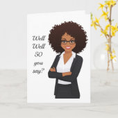 *50th*誕生日ユーモアの友人またはファミリーカード カード (黄色い花)