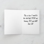 **50th**誕生日 カード (内部)