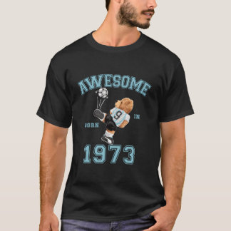 50Th 1973 Awesome Teddy Football Tシャツ
