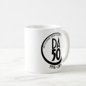 50th Anniversary 1976-2026 Mug in Black コーヒーマグカップ (正面右)