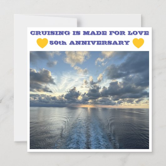 50th ANNIVERSARY CRUISE DOOR MAGNET マグネット招待状 (正面)