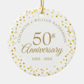 50th Anniversary Gold Hearts セラミックオーナメント (正面)
