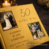50th Anniversary Guest Book – Gold ゲストブック
