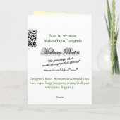 50th Anniversary Lily Card – 任意の大事な行事 カード (裏面)