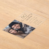 50th Anniversary One Photo Announcement  アクリル招待状 (レイダウン)