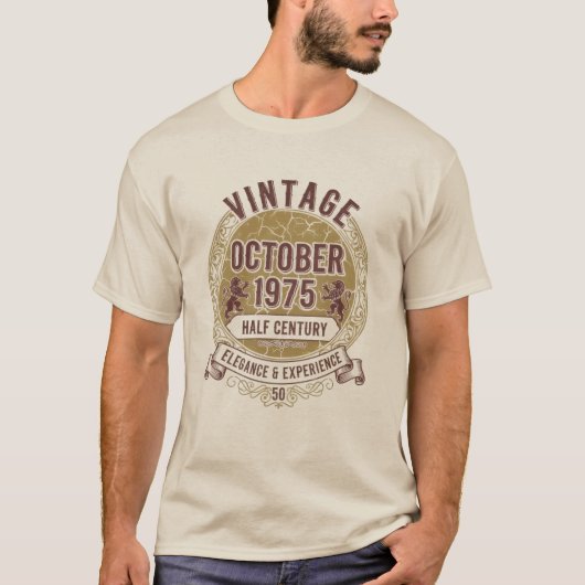 50th Anniversary Vintage October 1975 –Exception Tシャツ (正面)