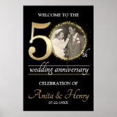 50th Anniversary Welcome sign with Photo ポスター (正面)