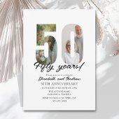 50th Anniversary with Photo Minimalist 招待状