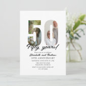 50th Anniversary with Photo Minimalist 招待状 (スタンド正面)