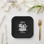 50th Any Birthday Partyの作成 ペーパープレート<br><div class="desc">自分の50th任意の誕生日パーティブラック紙プレートを作成</div>