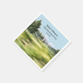 50TH (ANY YEAR) BIRTHDAY PARTY GOLF COURSE スタンダードカクテルナプキン (角)