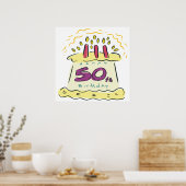 50th Birthday ポスター (キッチン)