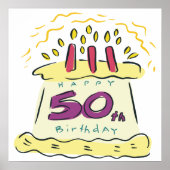 50th Birthday ポスター (正面)