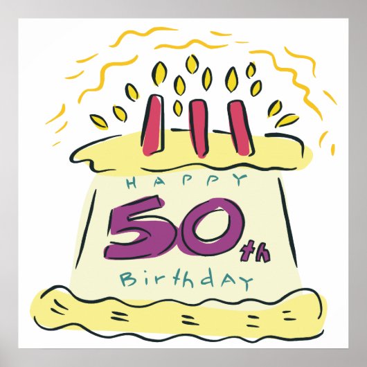 50th Birthday ポスター (正面)