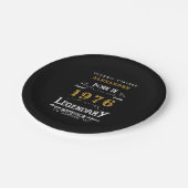 50th Birthday 1976 Legendary Retro ペーパープレート (アングル)
