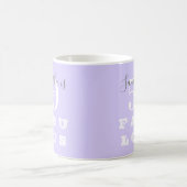 50th Birthday 50 fabulous Lilac Personalized コーヒーマグカップ (中央)