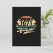 50th Birthday 50 Year Old Awesome Since September セーブザデート (スタンド正面)