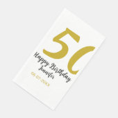50th birthday add name date year black テンプレートgo (コーナー)