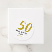 50th birthday add name date year black テンプレートgo フェイバータグ (インサイチュ)