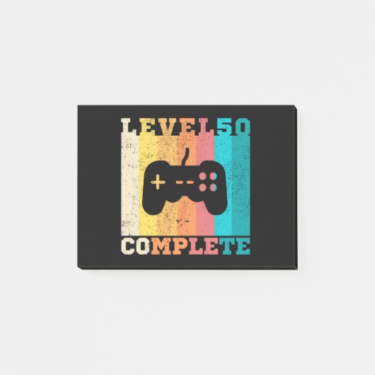 50th Birthday/ Anniversary Level 50 Complete ポストイット (正面)