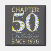 50th Birthday Chapter 50 Fabulous Since 1976  マグネット (正面)