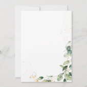 50th Birthday Eucalyptus Card Request 招待状 (裏面)
