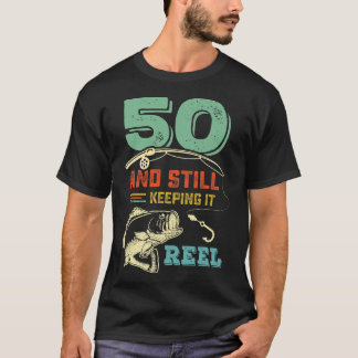 50th Birthday Fishing  Turning 50  Fisherman Mens  Tシャツ