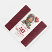 50th Birthday Funny Grandma Quirky Paper Napkins  (コーナー)