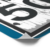 50th Birthday Funny Ngy Speed Limit Sign  ポスター (角)