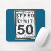50th Birthday Funny Ngy Speed Limit Sign  マウスパッド (マウス)