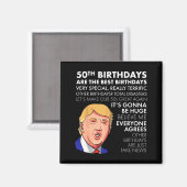 50th Birthday Gift Funny Trump Quote Shirt For Men マグネット (正面/裏面)