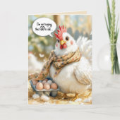 50th Birthday Hen With Eggs in Carton カード (正面)