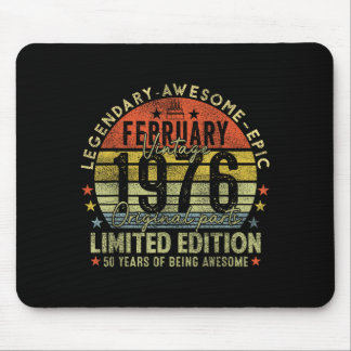 50th Birthday Legends February 1996 Vintage 50 Yea マウスパッド