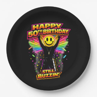 50th Birthday old skool raver Scottish rave scene  ペーパープレート