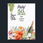 50th Birthday Partyの招待を保存する ポストカード<br><div class="desc">50祝歳の大きな誕生日パーティーを投げて、次の10年の始まりを一気に！今すぐ日付を保存し、最も近い家族や友人と忘れられないイベントの計画を開始する。</div>