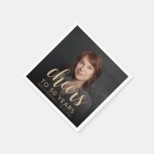 50th Birthday Partyフォト応援 スタンダードカクテルナプキン (角)