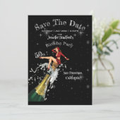 50th Birthday Party日付を保存 招待状 (スタンド正面)