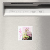 50th birthday party日付マグネットを保存 マグネット (インサイチュ (食洗機))