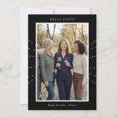 50th Birthday Party Fifty & Fabulous Modern 招待状 (裏面)