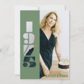 50th birthday party photo 生まれ 1975招待状 招待状 (正面)