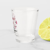  50th Birthday Party Rose Gold Thank You Favors ショットグラス (右)